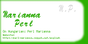 marianna perl business card